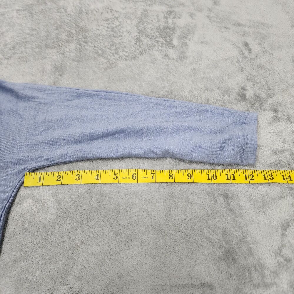 Eileen Fisher Women's 3/4 Sleeve Blue Top Shirt Blouse Size S - Picture 10 of 12